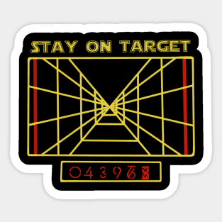 Stay on Target Sticker